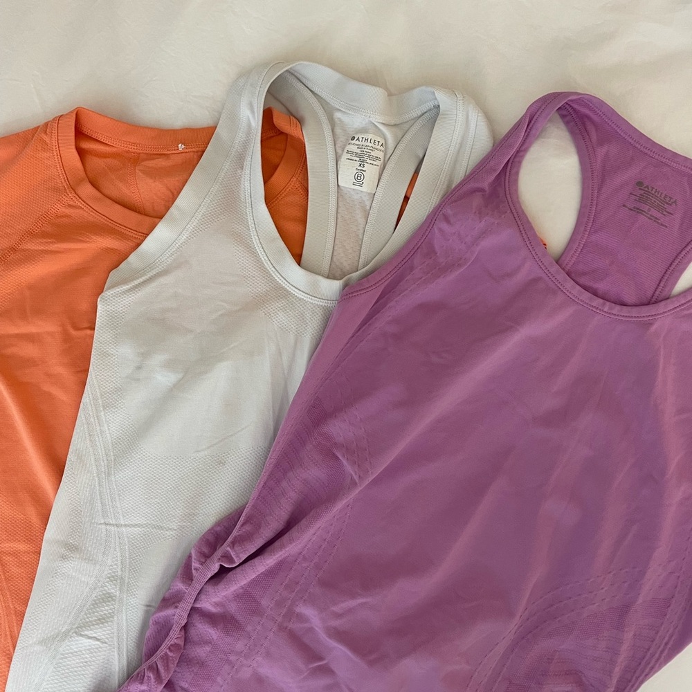 3 Athleta Speedlight Shirts
